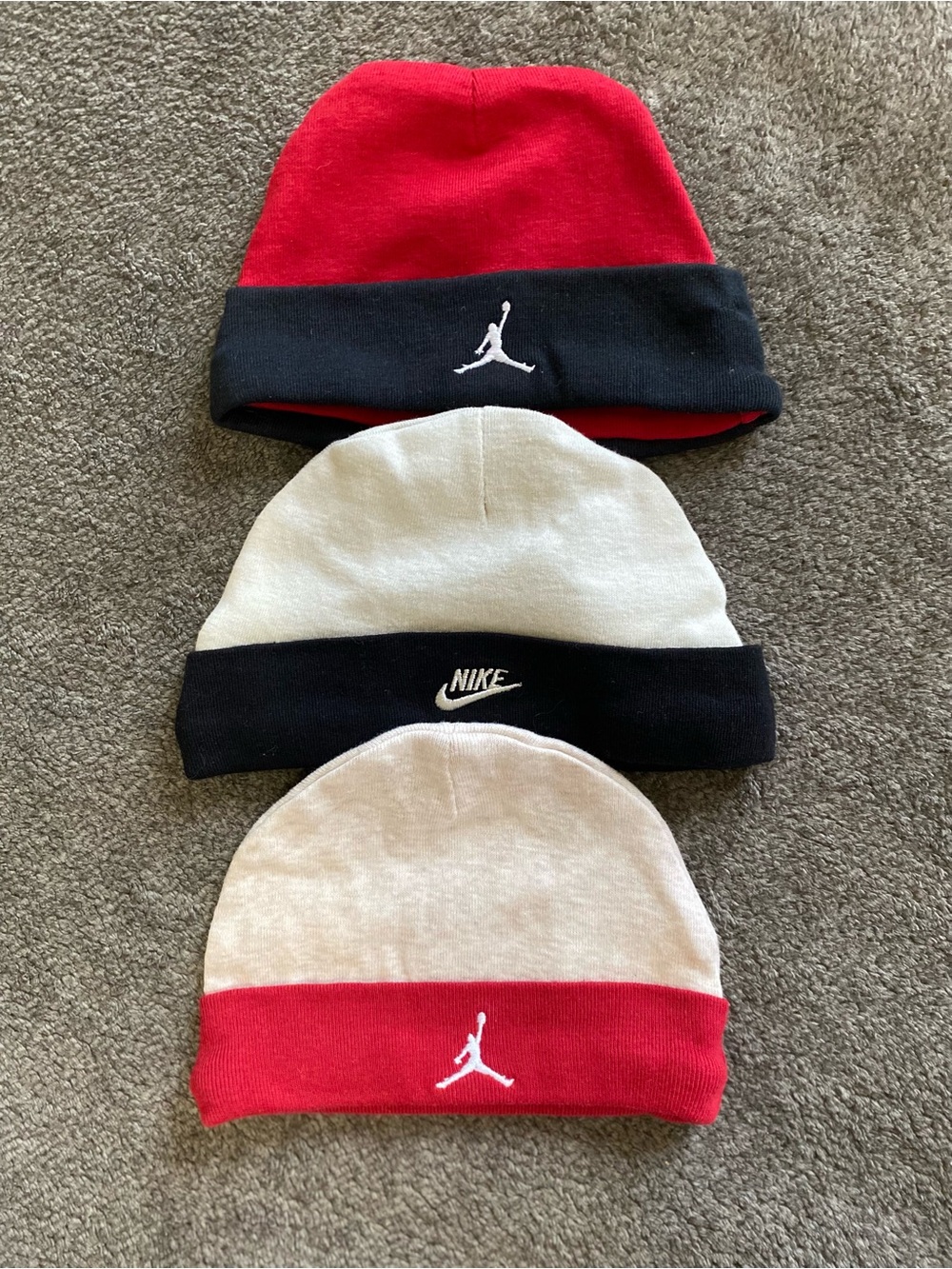 Nike Jordan Baby Hats Size 0-3 Months